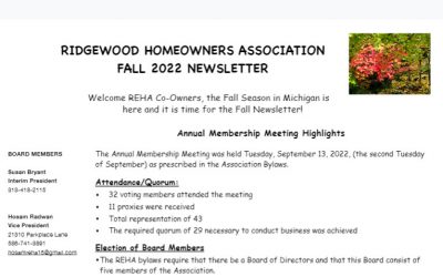 Newsletter Fall 2022